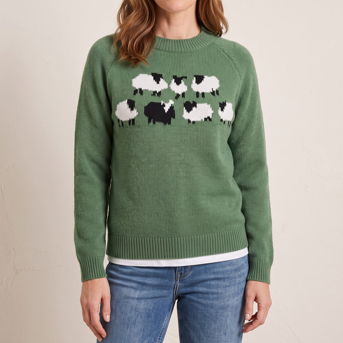 Winona sheep motif sweater, beeld 1