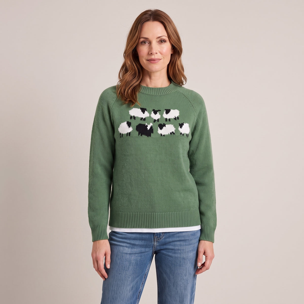 Winona sheep motif sweater, beeld 2