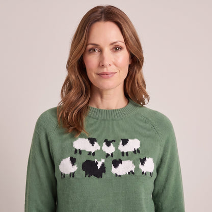 Winona sheep motif sweater, beeld 3