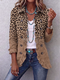 Vonda™ — Leopard Gradient Ruffle Jacket