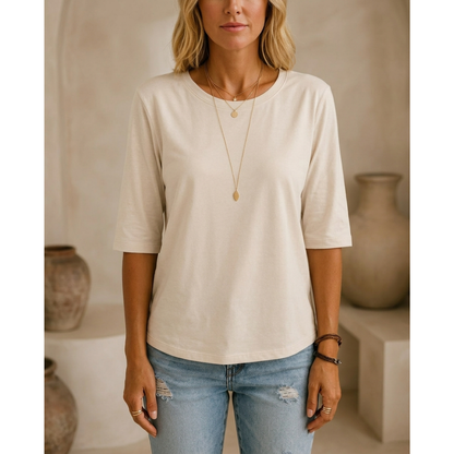Elsie™ — Easy Elbow-Sleeve Tee