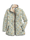 Flora™ — Sage Daisy Quilted Jacket