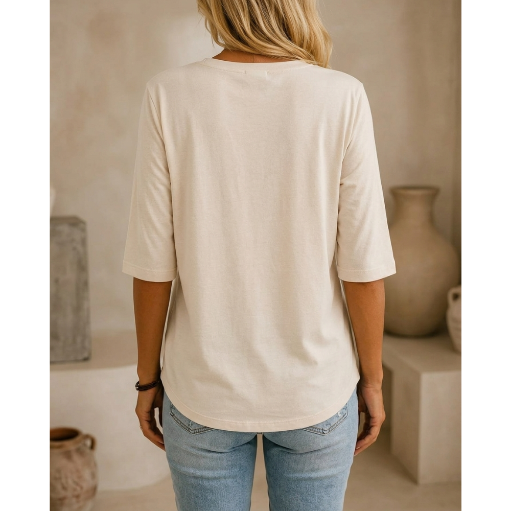 Elsie™ — Easy Elbow-Sleeve Tee