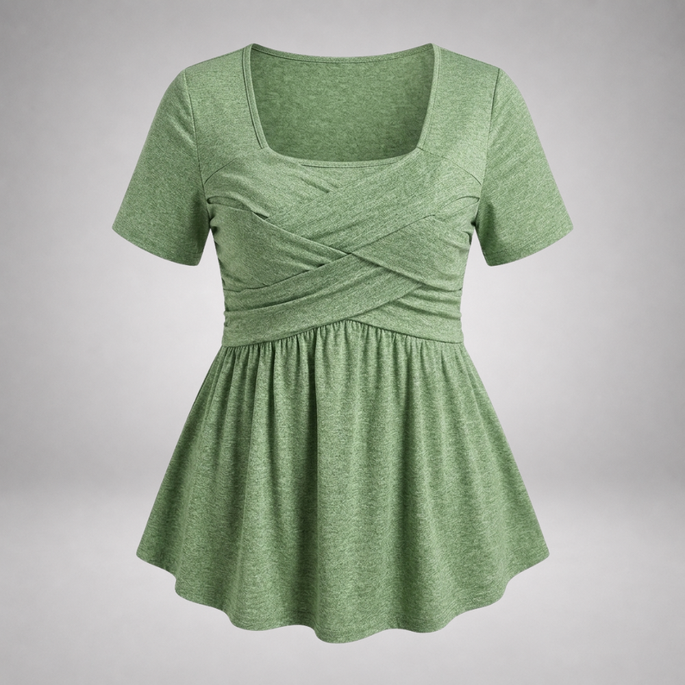 Palmer™ — Crossover Peplum Blouse