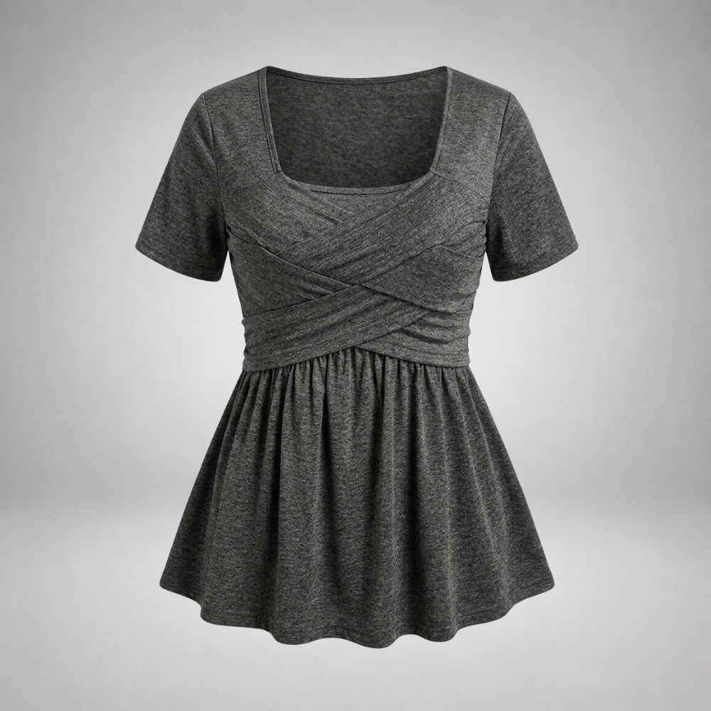Palmer™ — Crossover Peplum Blouse