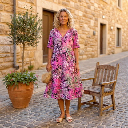 Margot™ — Flowing V-Neck Midi