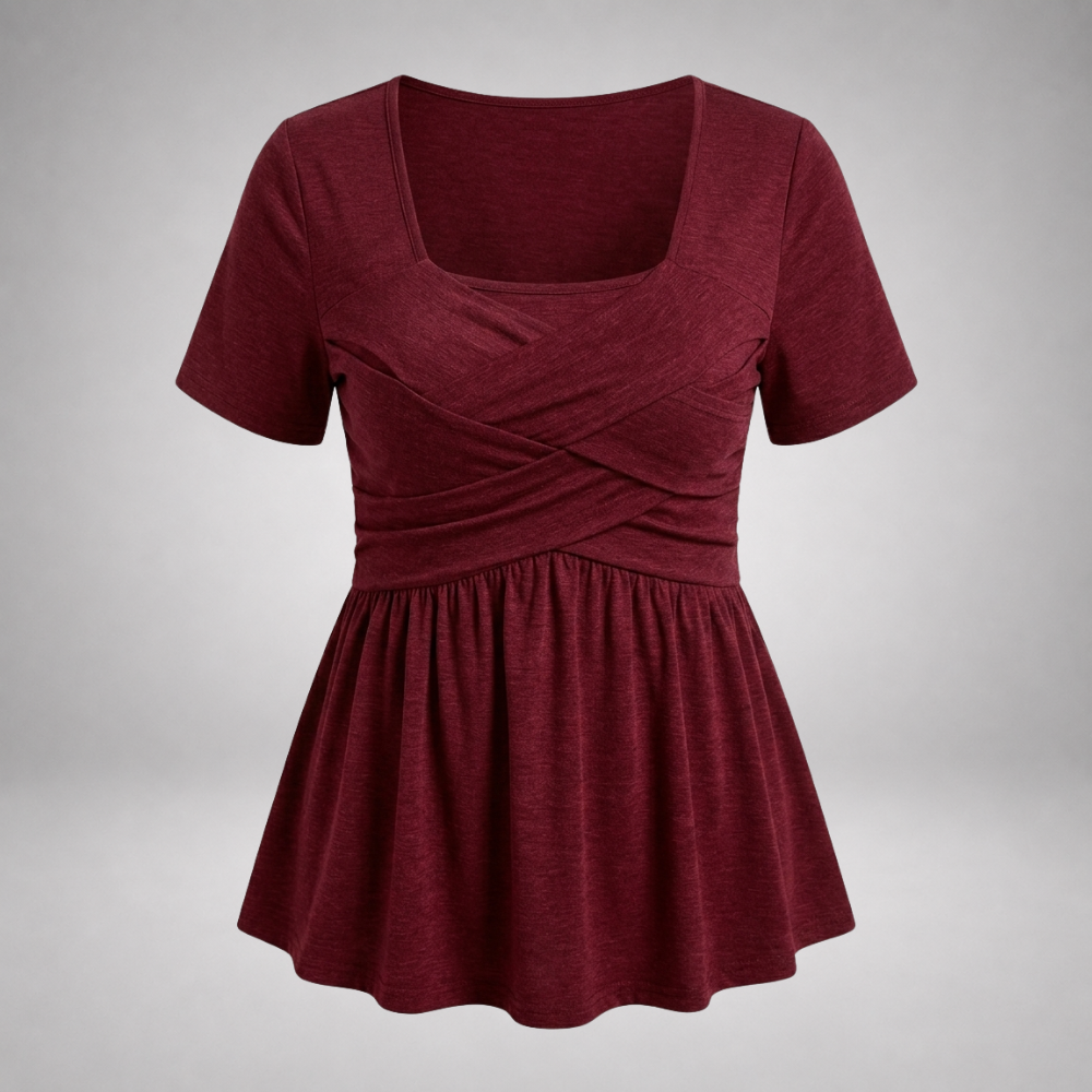 Palmer™ — Crossover Peplum Blouse
