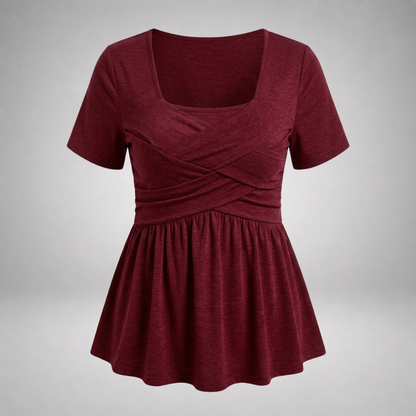 Palmer™ — Crossover Peplum Blouse