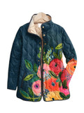 Isadora™ — Painted Floral Quilted Jacket