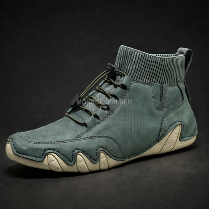 Bridger mid-top sneaker in Sage Green, side view
