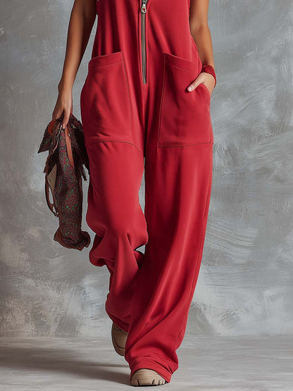 Sienna™ — Hooded Zip Jumpsuit