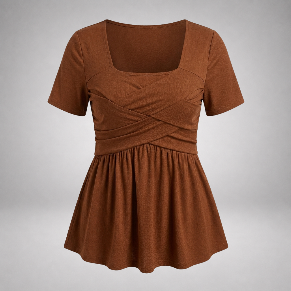 Palmer™ — Crossover Peplum Blouse