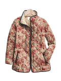 Ruth™ — Red Toile Quilted Jacket