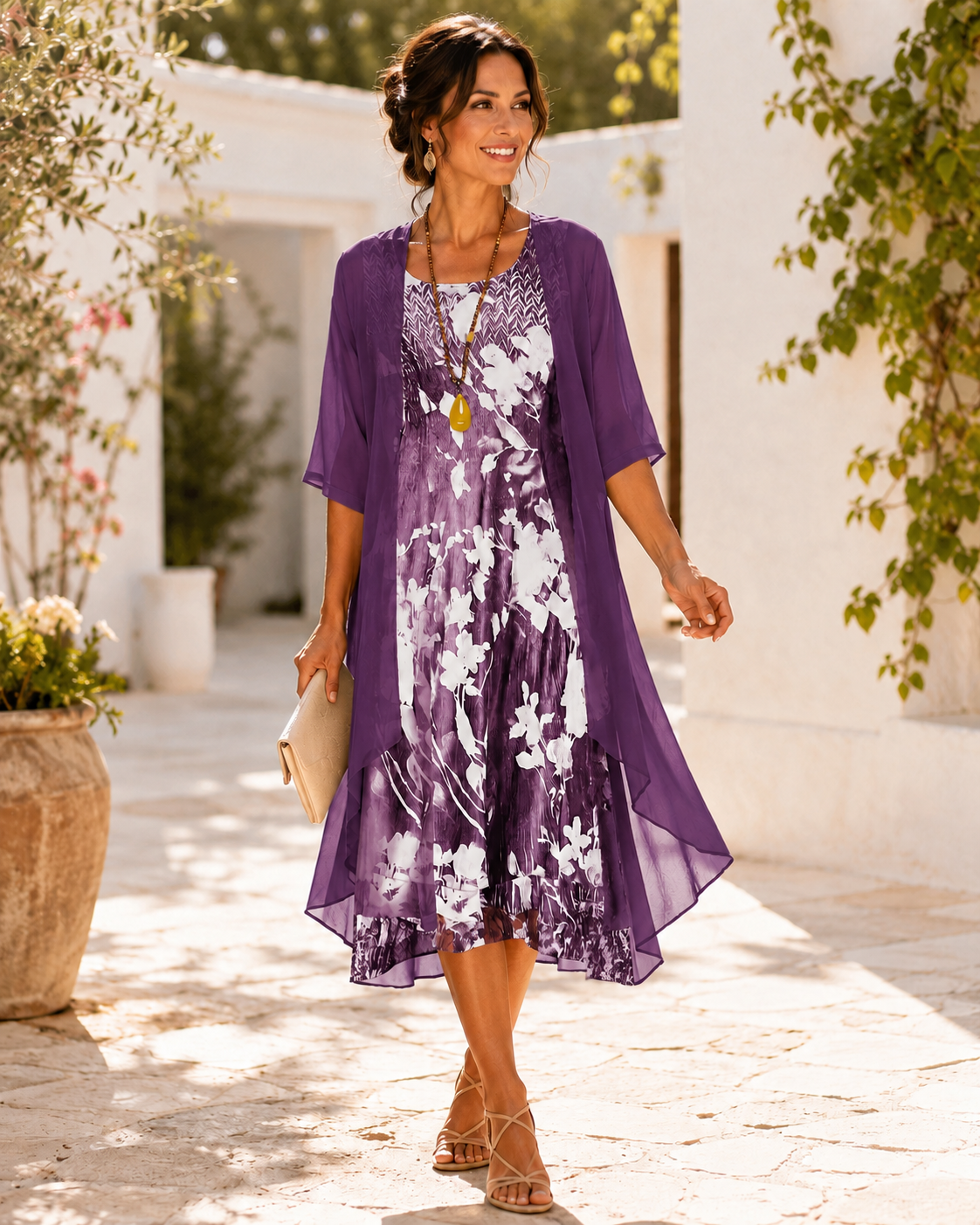 Celeste™ — Layered Floral Dress