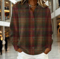 Cornelia™ — Classic Plaid Knit Cardigan