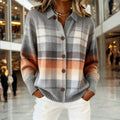 Zelda™ — Warm Ombre Plaid Cardigan
