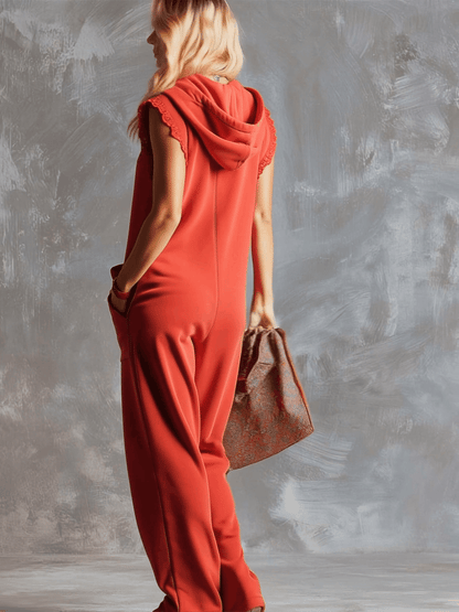 Sienna™ — Hooded Zip Jumpsuit