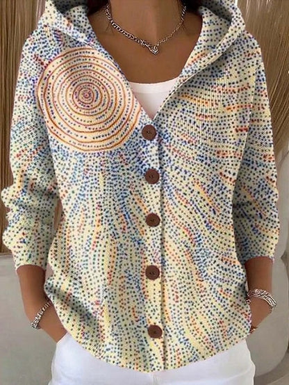Lillian cardigan in light yellow, front view
