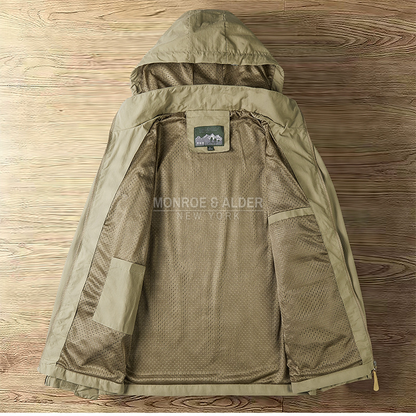 Garrett jacket opened to show the mesh lining