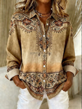 Geneva™ — Casual Western Print Blouse