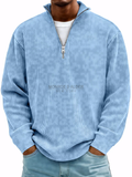 Grant™ — Ribbed Zip-Neck Sweater