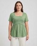 Palmer™ — Crossover Peplum Blouse