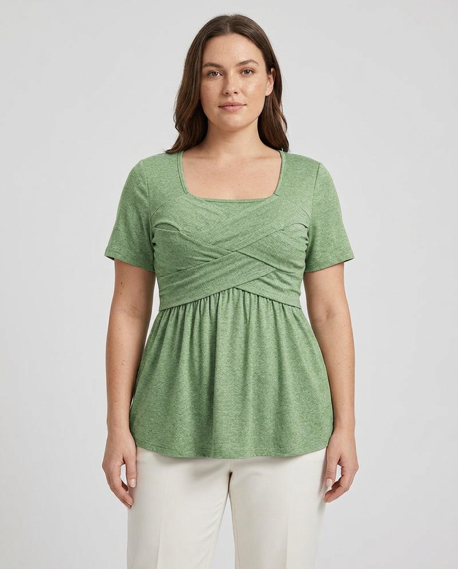 Palmer™ — Crossover Peplum Blouse