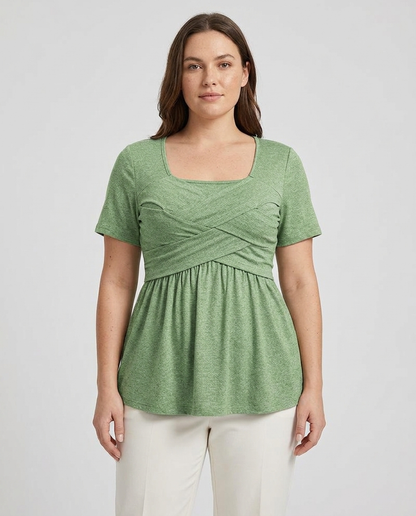 Palmer™ — Crossover Peplum Blouse