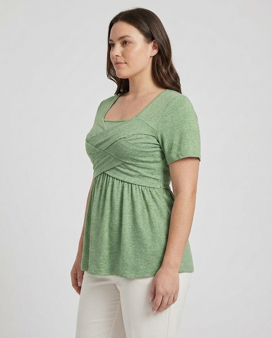Palmer™ — Crossover Peplum Blouse