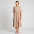 Sutton™ — Short-Sleeve Polka Dot Midi