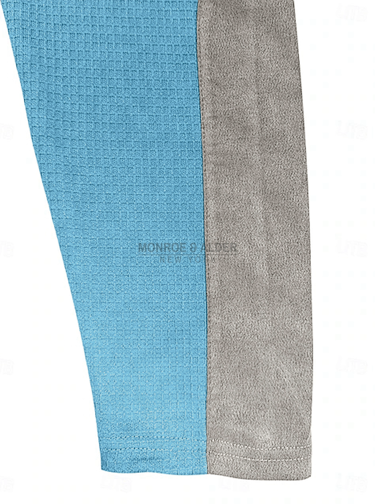 Contrast panel along the sleeve