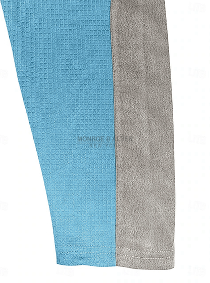 Contrast panel along the sleeve