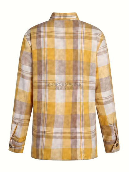 Back view of the Janet shirt in Yellow