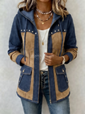 Jolene™ — Patchwork Hooded Jacket