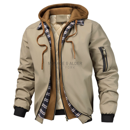 The Madison bomber in beige