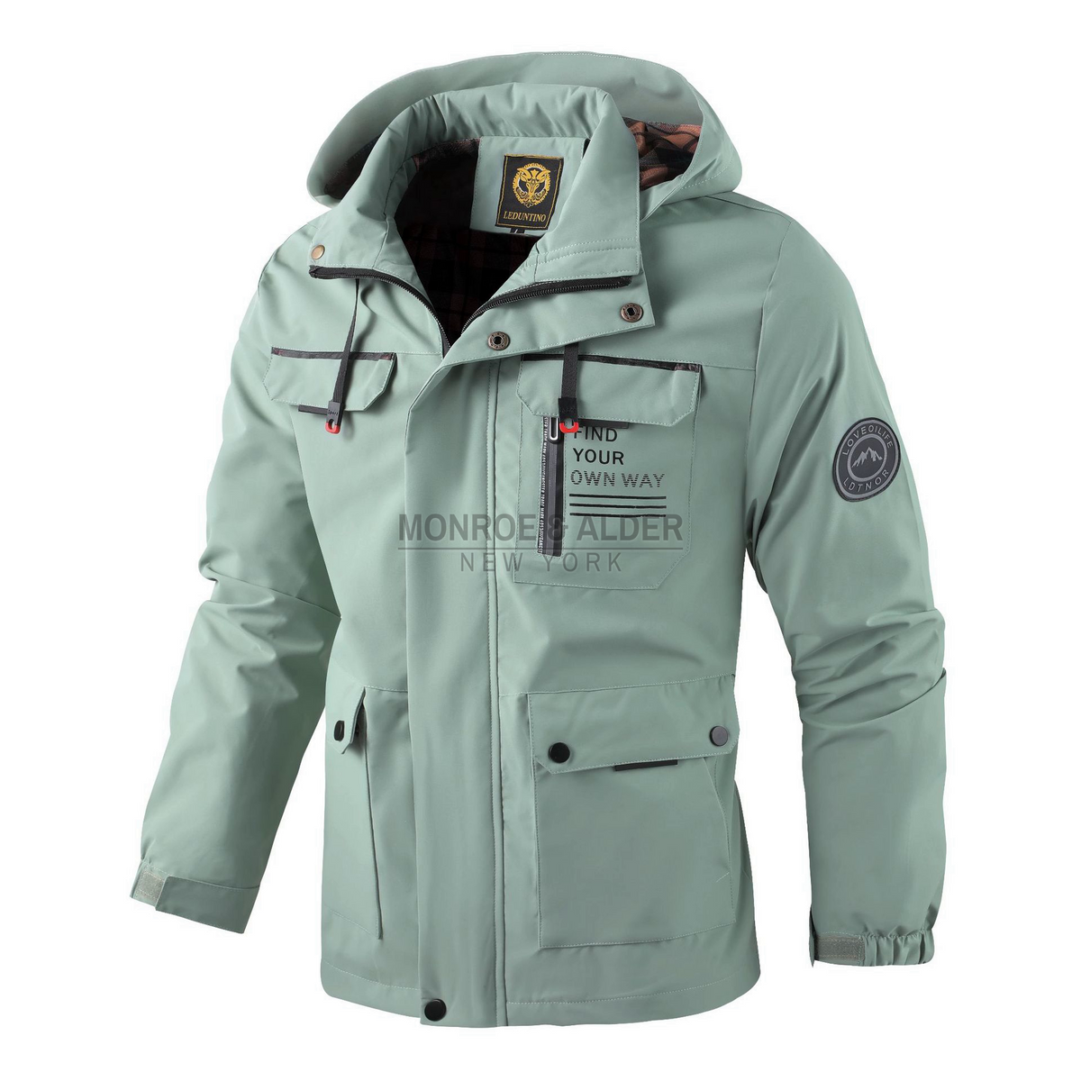 The Manhattan jacket in sage green