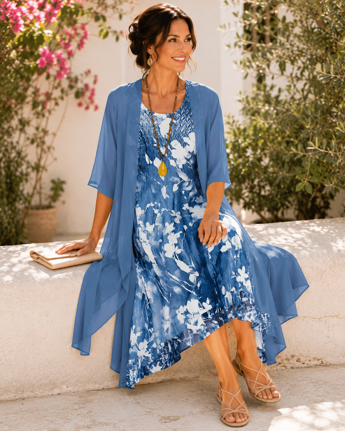 Celeste™ — Layered Floral Dress