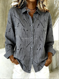 Prudence™ — Casual Dotted Line Blouse