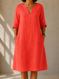 Marcella™ — Coral Shift Dress