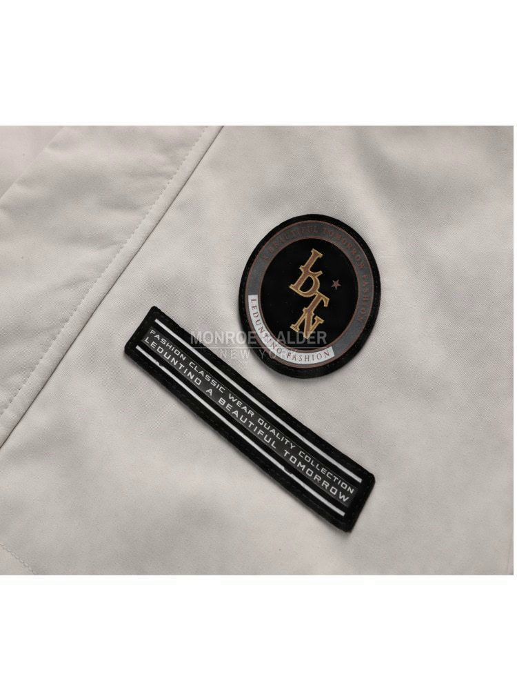 Close view of the chest patch