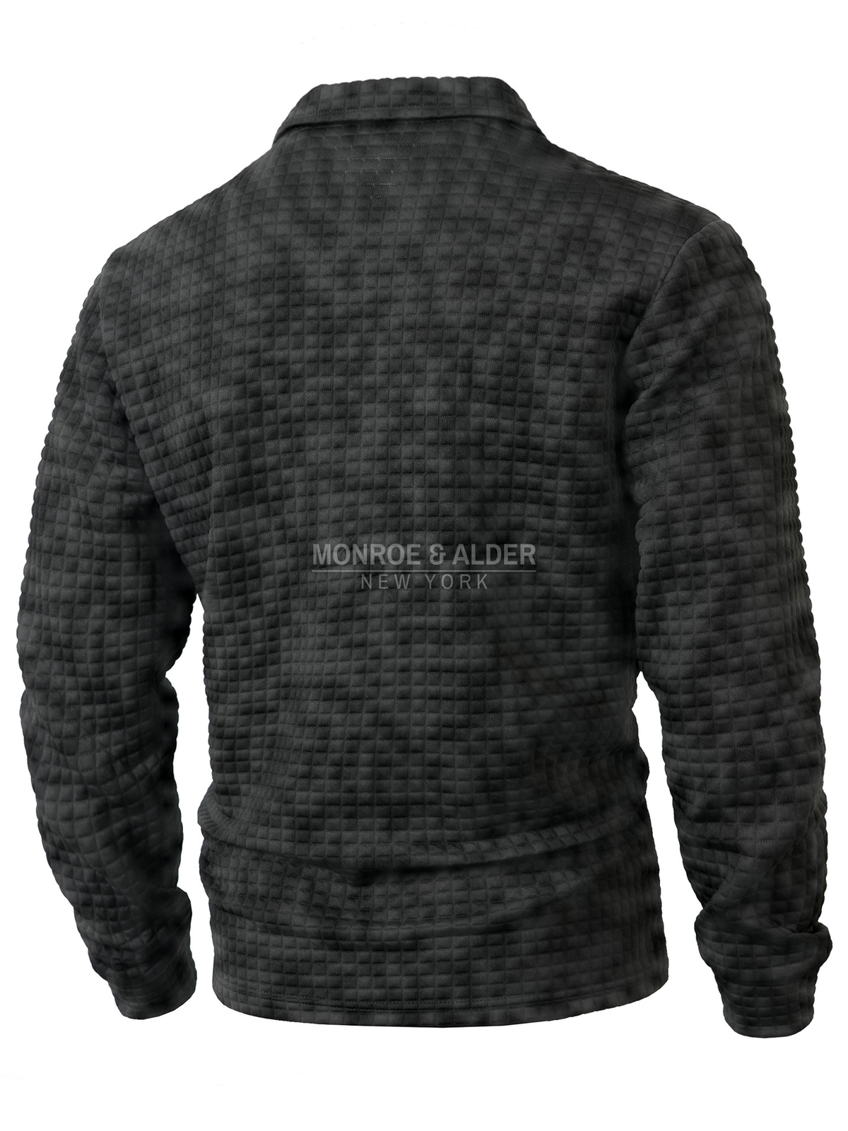 Wesley polo in black, back view