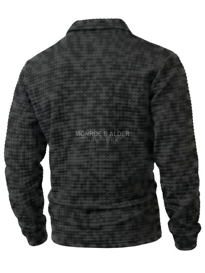 Wesley polo in black, back view